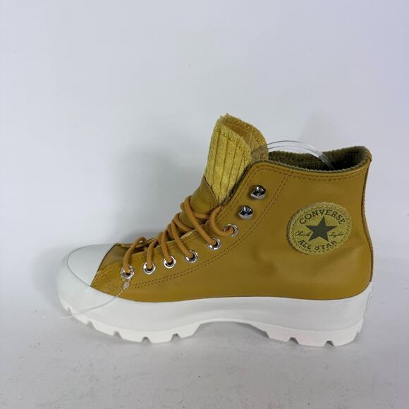 Converse Chuck Taylor All Star Boots Women's 9 Yellow Lace-Up High Top Shoes - Picture 6 of 11